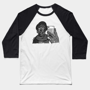 Zombie Selfie Baseball T-Shirt